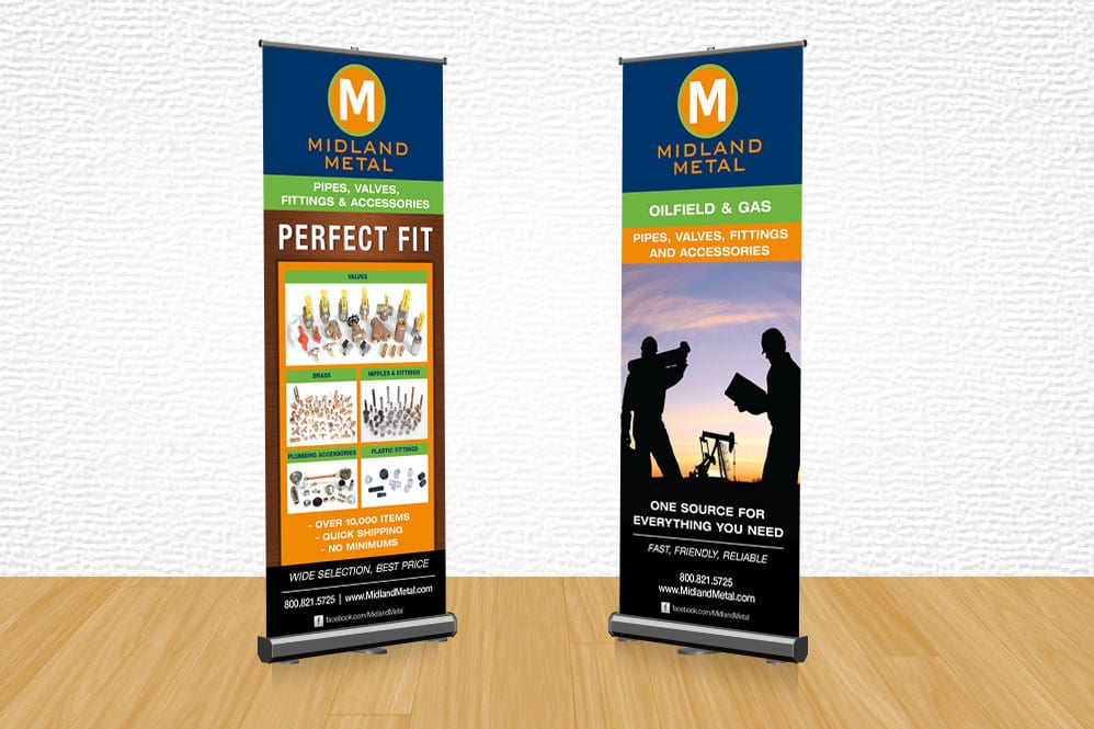 MMM banner stands