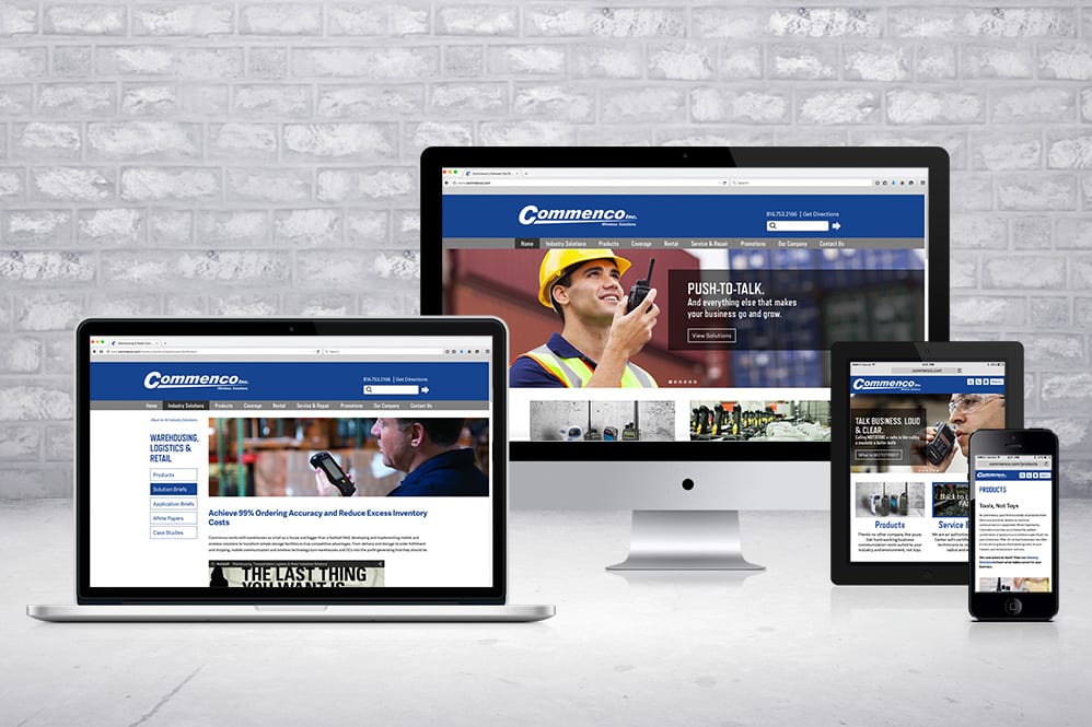 Website Commenco Website Mockup